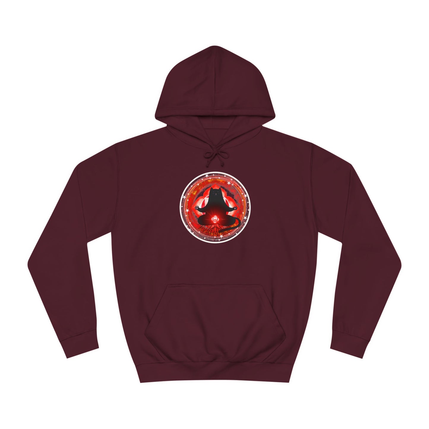 Cat Chakra Series - ROOT CHAKRA - Unisex College Hoodie