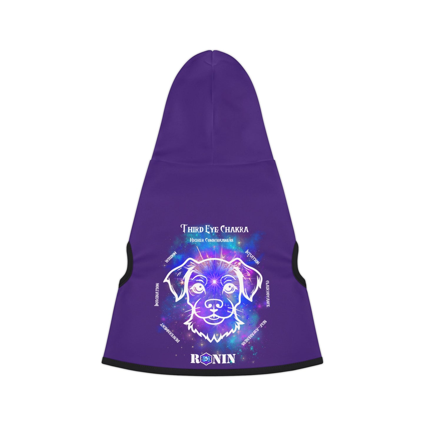 Dog Chakra Series- THIRD EYE CHAKRA - INDIGO - Animal Hoodie