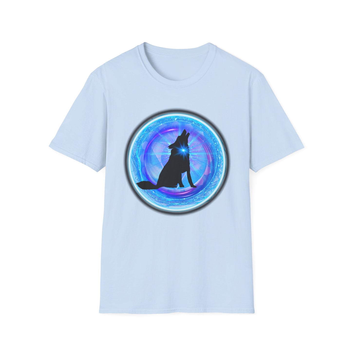 DOG CHAKRA SERIES - THROAT CHAKRA- Unisex Softstyle T-Shirt