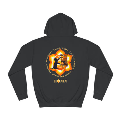 Cat Chakra Series - SACRAL CHAKRA - Unisex College Hoodie