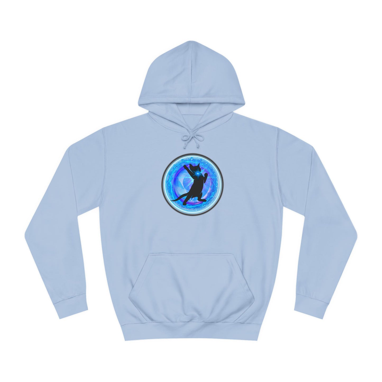 Cat Chakra Series - THROAT CHAKRA - Unisex College Hoodie