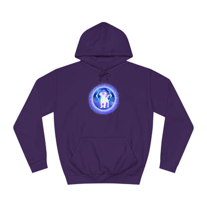 Dog Chakra Series - THIRD EYE CHAKRA - Unisex College Hoodie