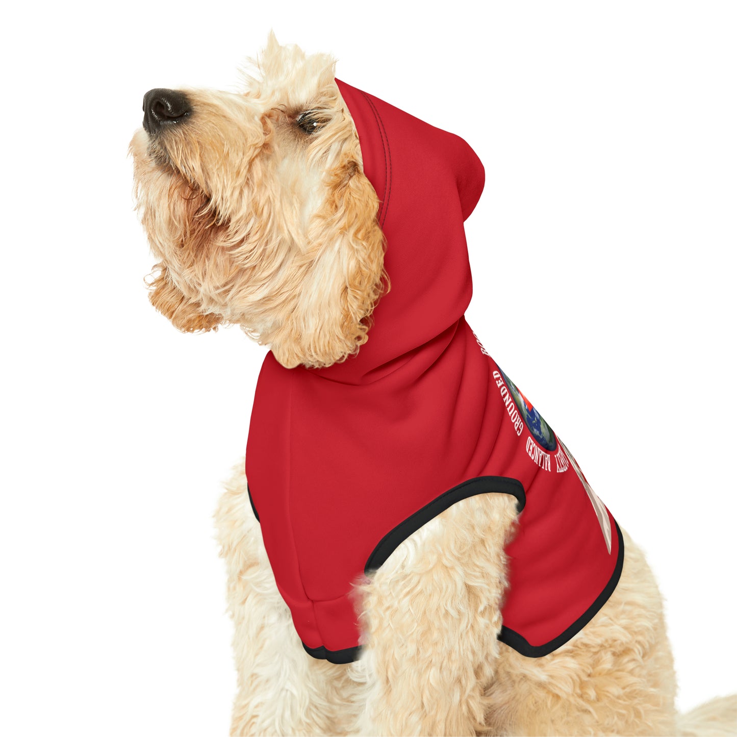 Dog Chakra Series- ROOT CHAKRA - RED- Animal Hoodie