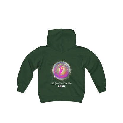 DOG LOVE LIGHT - Youth Heavy Blend Hooded Sweatshirt