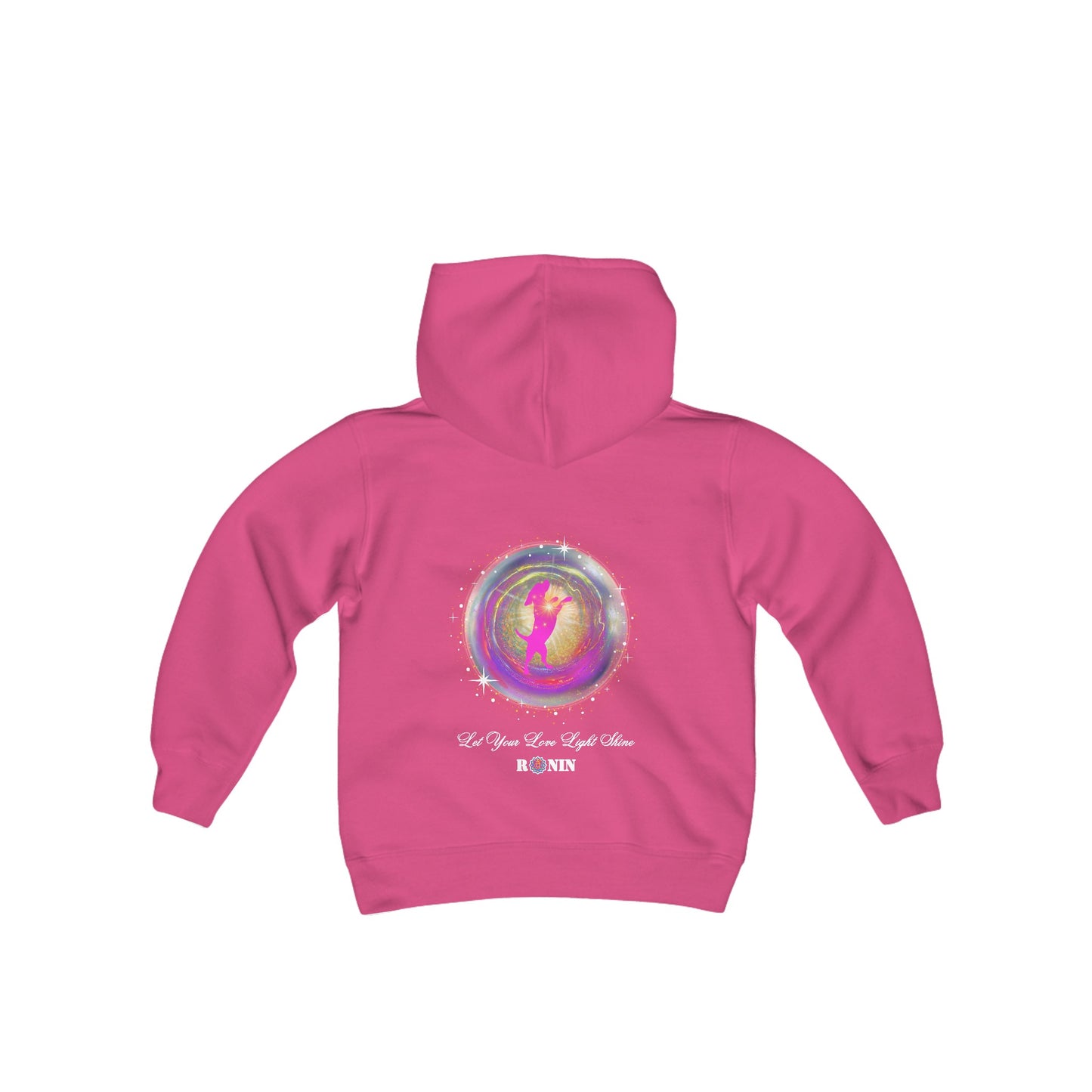 DOG LOVE LIGHT - Youth Heavy Blend Hooded Sweatshirt