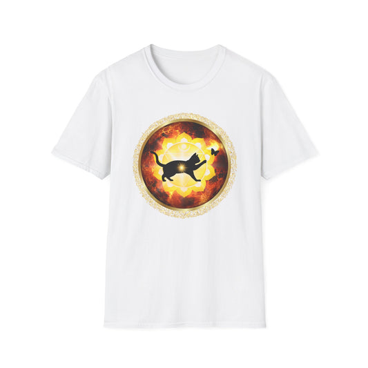 CAT CHAKRA SERIES - SOLAR PLEXUS CHAKRA- Unisex Softstyle T-Shirt