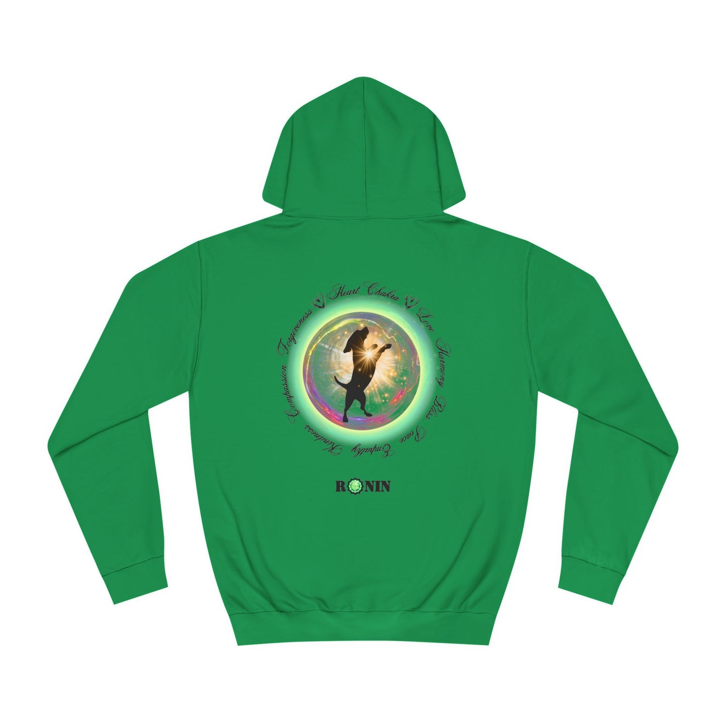 Dog Chakra Series - HEART CHAKRA - Unisex College Hoodie