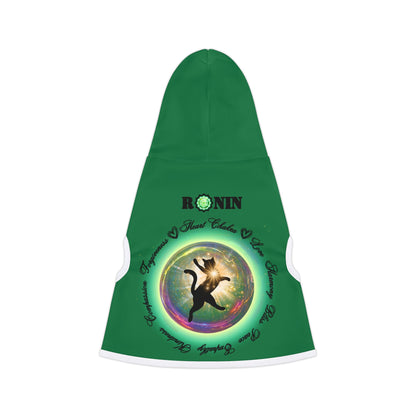 Cat Chakra Series - HEART CHAKRA - GREEN - Animal Hoodie