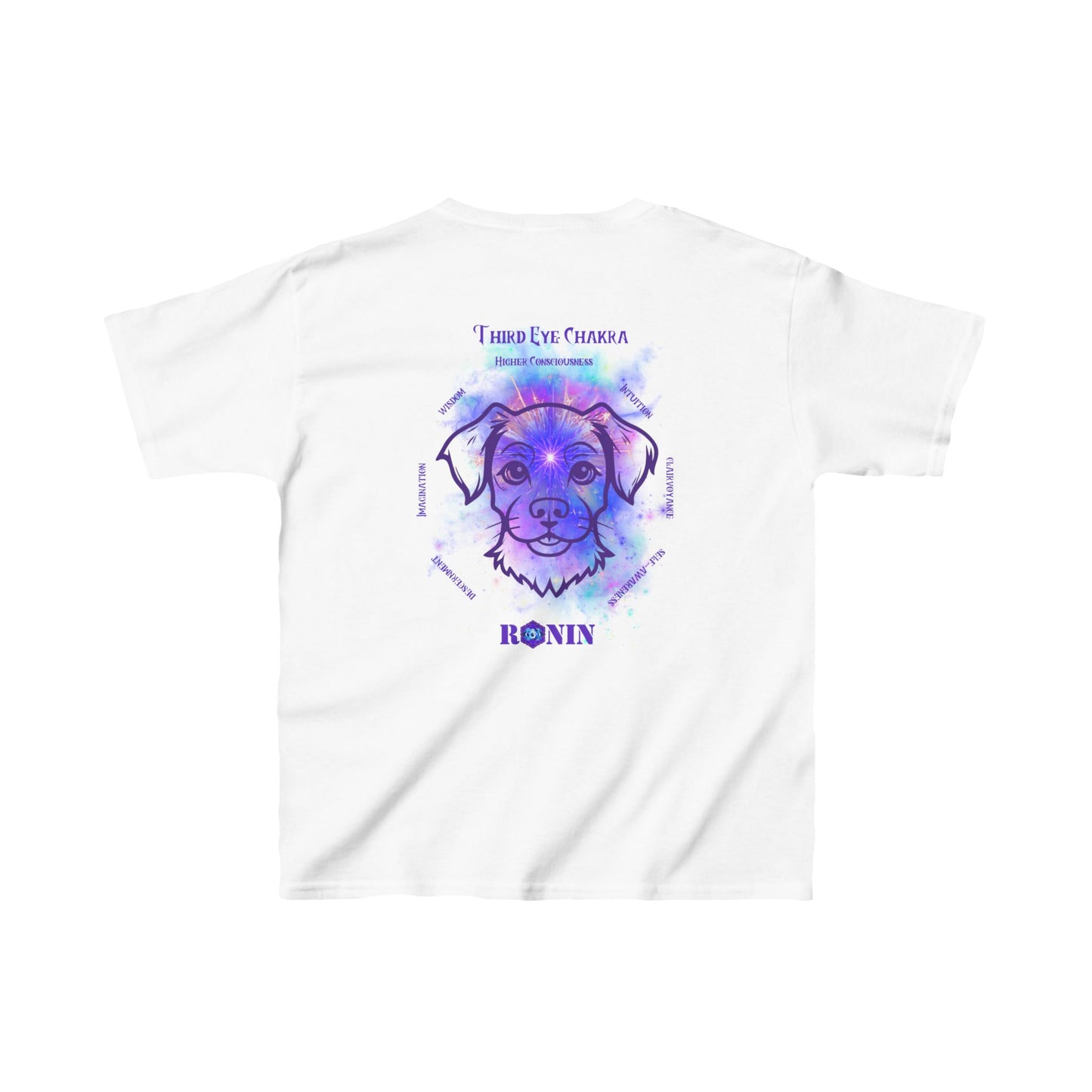 Dog Chakra Series - THIRD EYE CHAKRA - Kids Heavy Cotton™ Tee