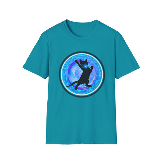 CAT CHAKRA SERIES - THROAT CHAKRA- Unisex Softstyle T-Shirt