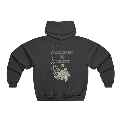 TAXATION IS THEFT - Men's NUBLEND® Hooded Sweatshirt