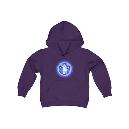 Dog Chakra Series - THIRD EYE - Youth Heavy Blend Hooded Sweatshirt