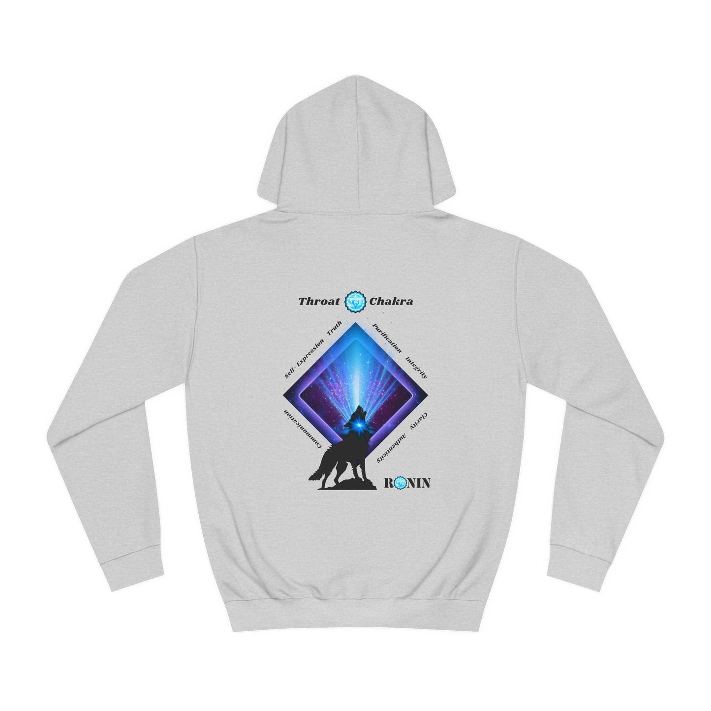 Dog Chakra Series - THROAT CHAKRA - Unisex College Hoodie