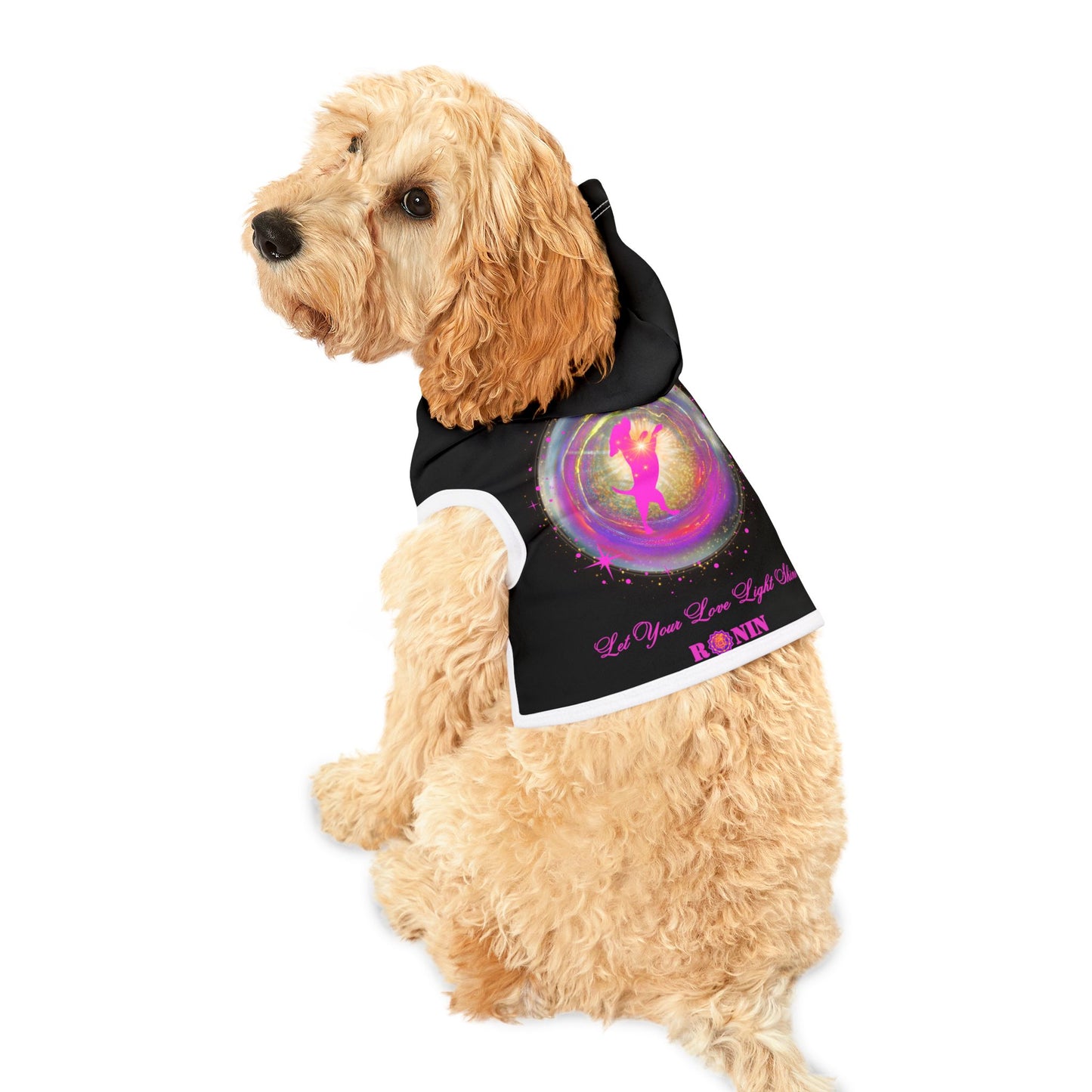 DOG LOVE LIGHT - Black - Animal Hoodie