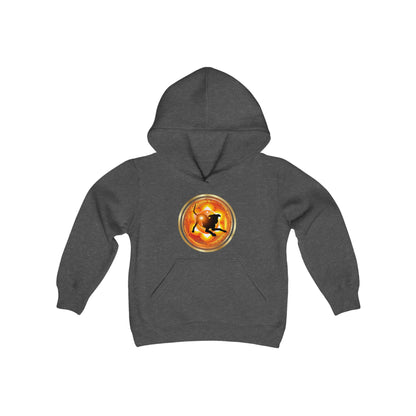 Dog Chakra Series - SACRAL CHAKRA - Youth Heavy Blend Hooded Sweatshirt