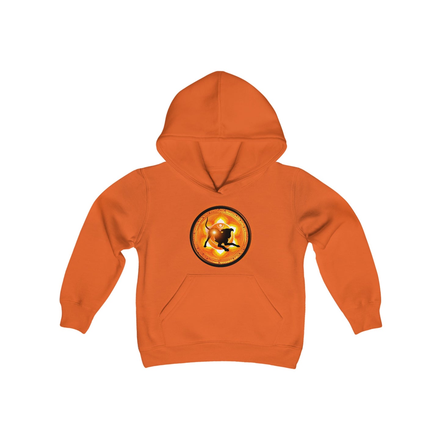 Dog Chakra Series - SACRAL CHAKRA - Youth Heavy Blend Hooded Sweatshirt