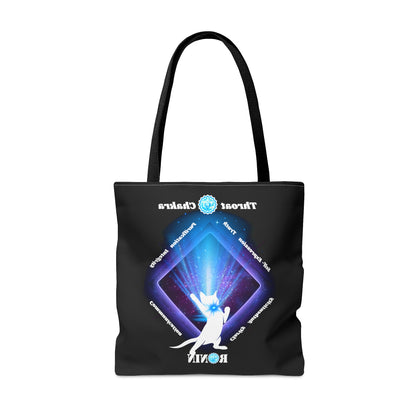 Cat Chakra Series - Throat Chakra - AOP Tote Bag