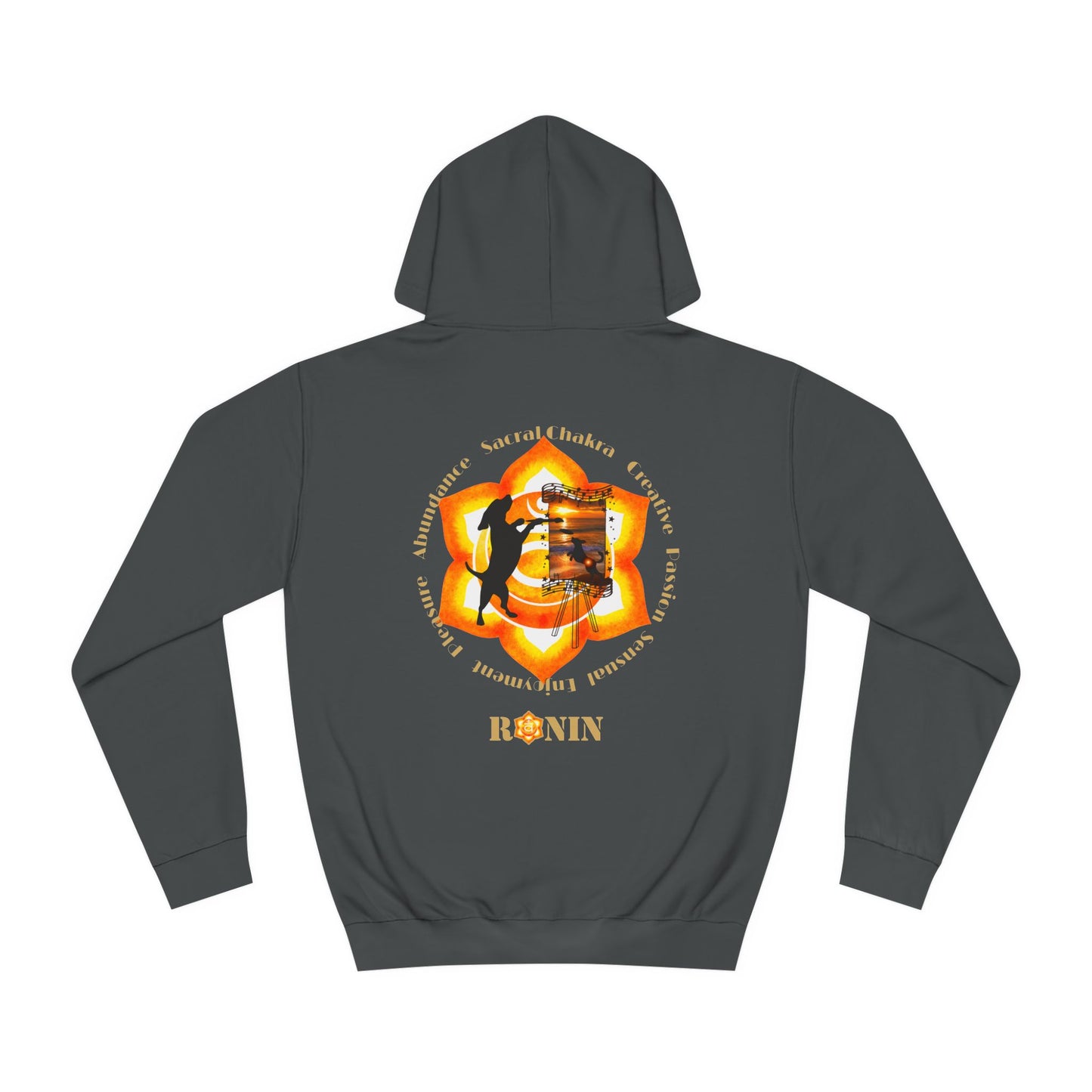 Dog Chakra Series - SACRAL CHAKRA - Unisex College Hoodie