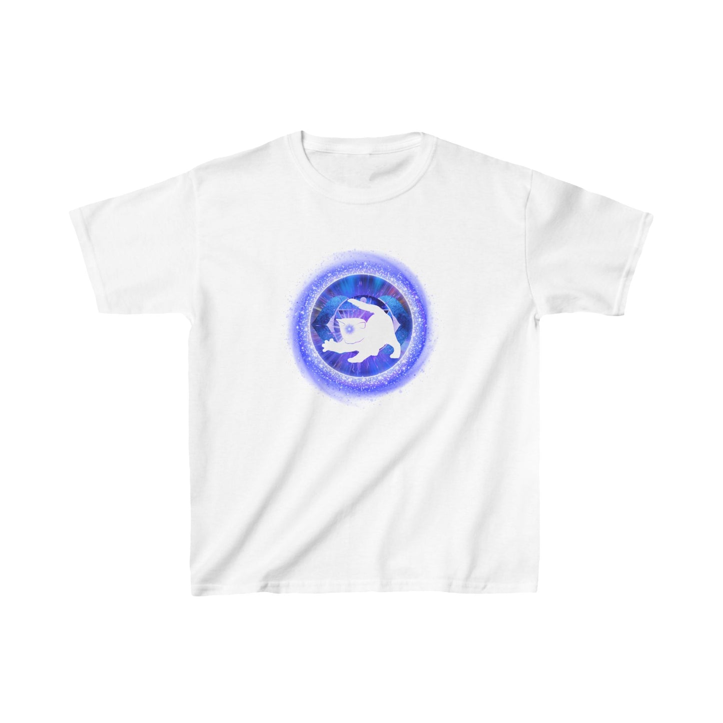 Cat Chakra Series - THIRD EYE CHAKRA - Kids Heavy Cotton™ Tee