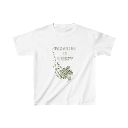 TAXATION IS THEFT - Kids Heavy Cotton™ Tee