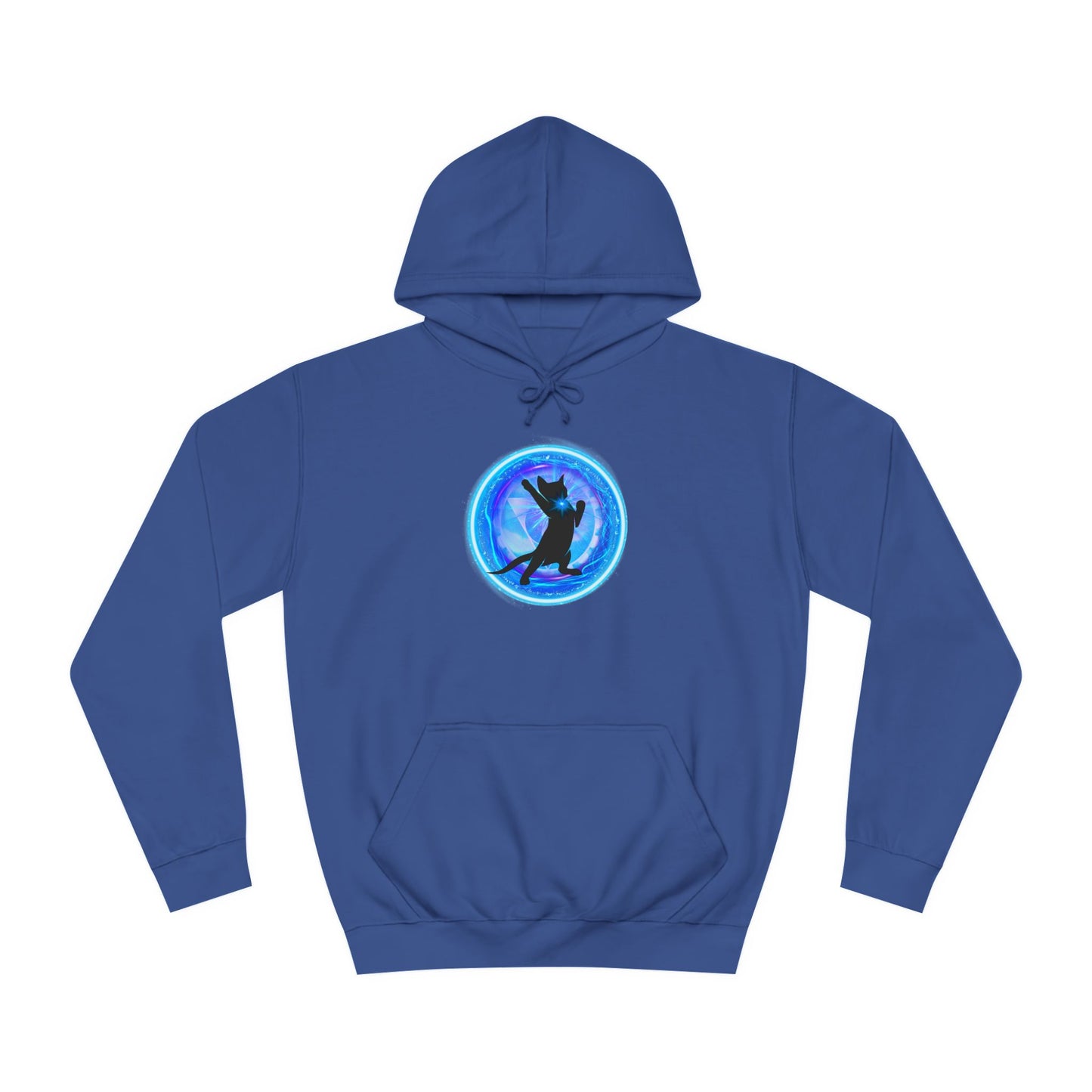 Cat Chakra Series - THROAT CHAKRA - Unisex College Hoodie