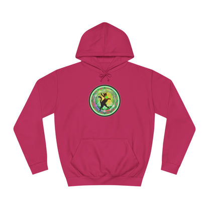 Cat Chakra Series - HEART CHAKRA - Unisex College Hoodie