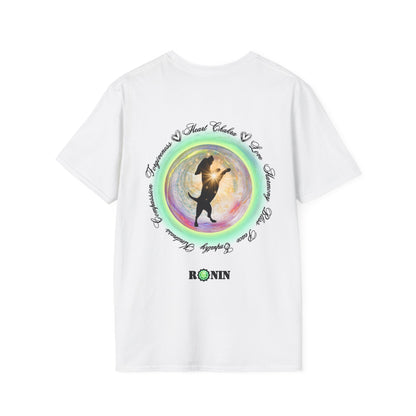 DOG CHAKRA SERIES - HEART CHAKRA- Unisex Softstyle T-Shirt