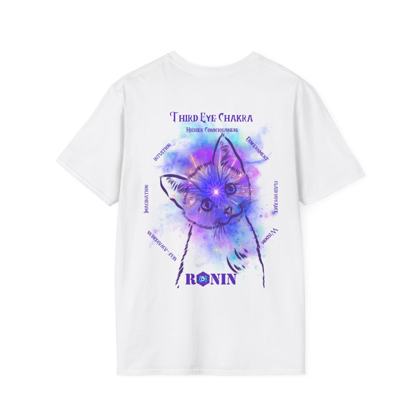 CAT CHAKRA SERIES - THIRD EYE - Unisex Softstyle T-Shirt