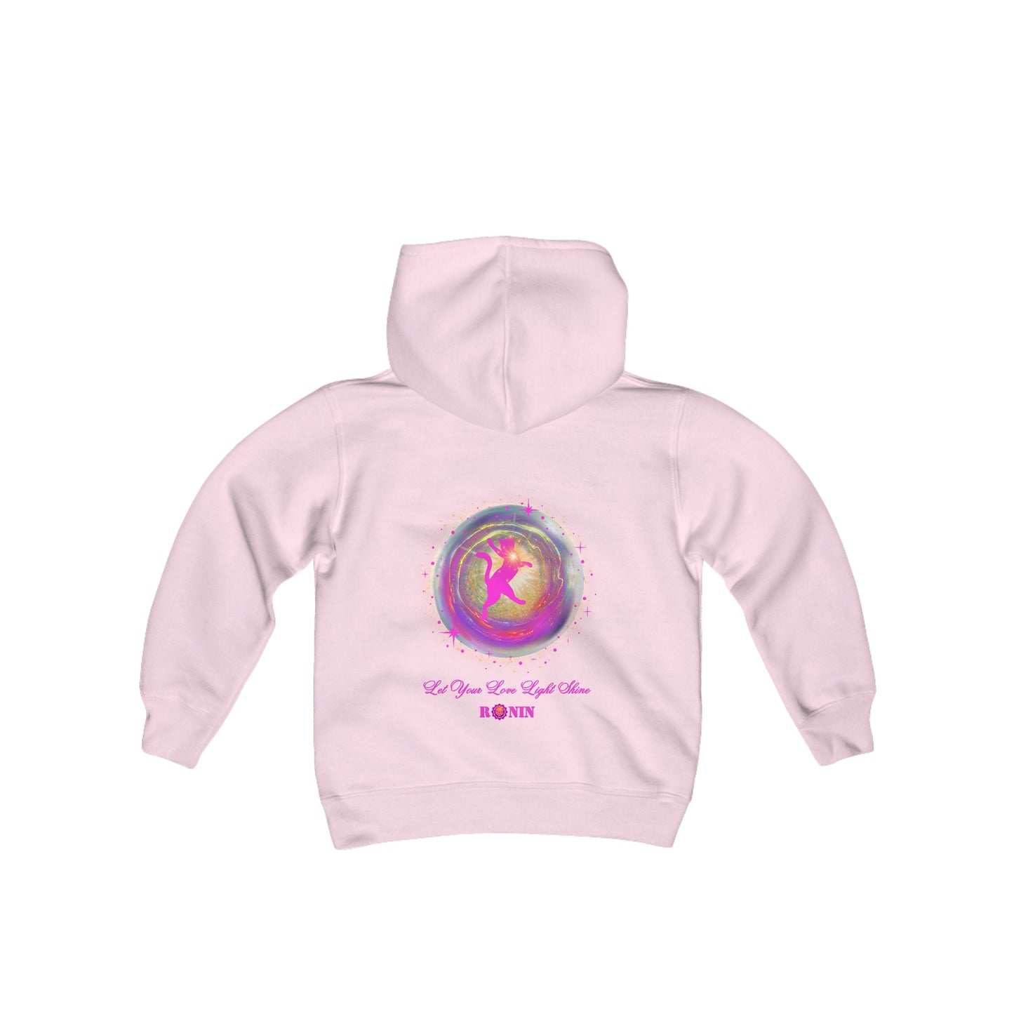 CAT LOVE LIGHT - Youth Heavy Blend Hooded Sweatshirt