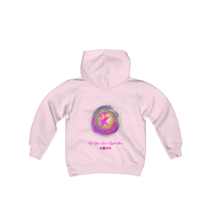 CAT LOVE LIGHT - Youth Heavy Blend Hooded Sweatshirt