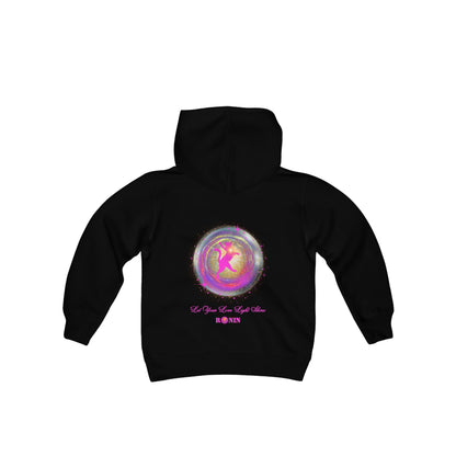 CAT LOVE LIGHT - Youth Heavy Blend Hooded Sweatshirt