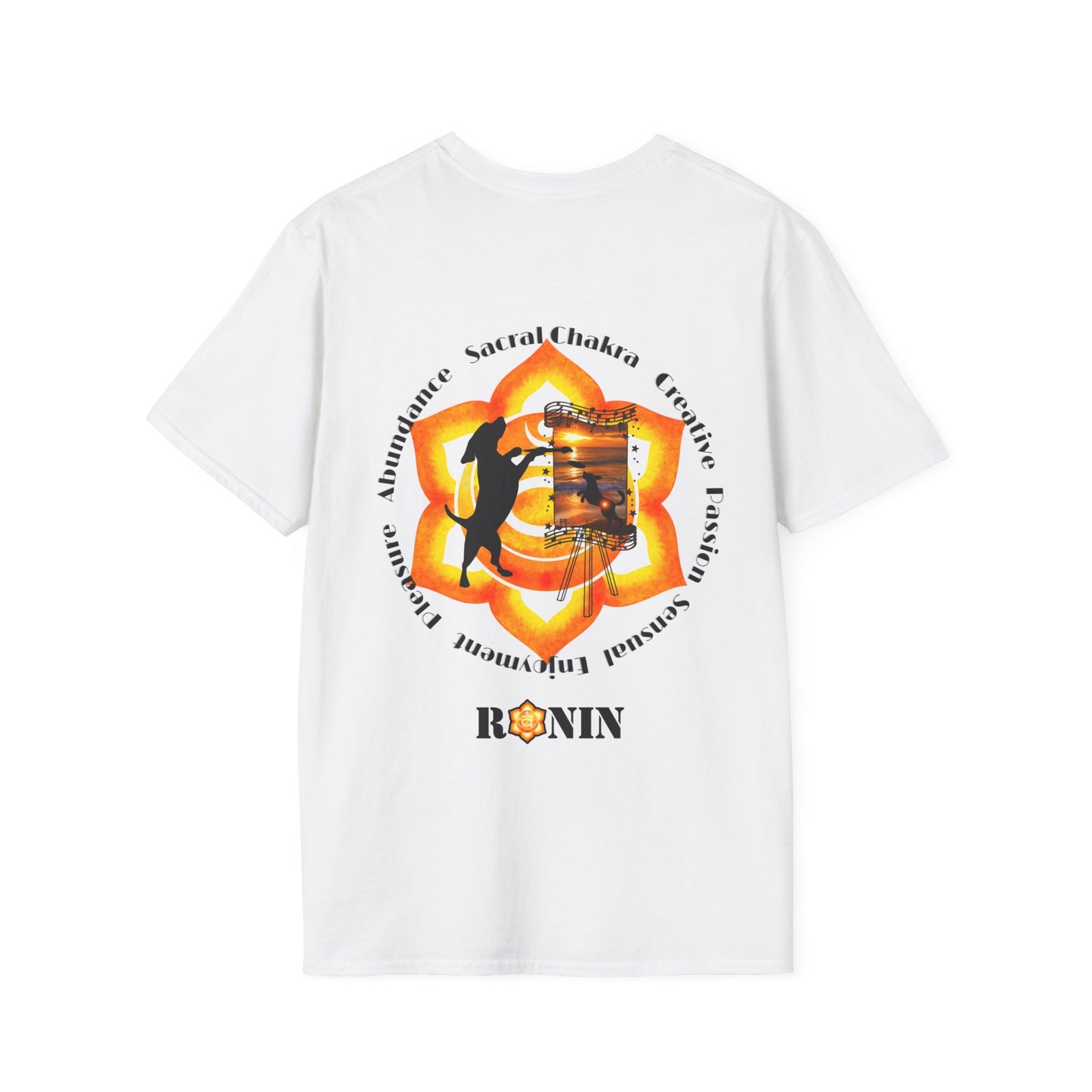 DOG CHAKRA SERIES - SACRAL CHAKRA- Unisex Softstyle T-Shirt