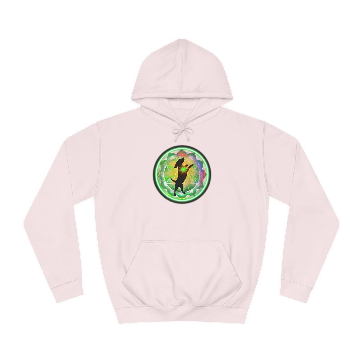 Dog Chakra Series - HEART CHAKRA - Unisex College Hoodie