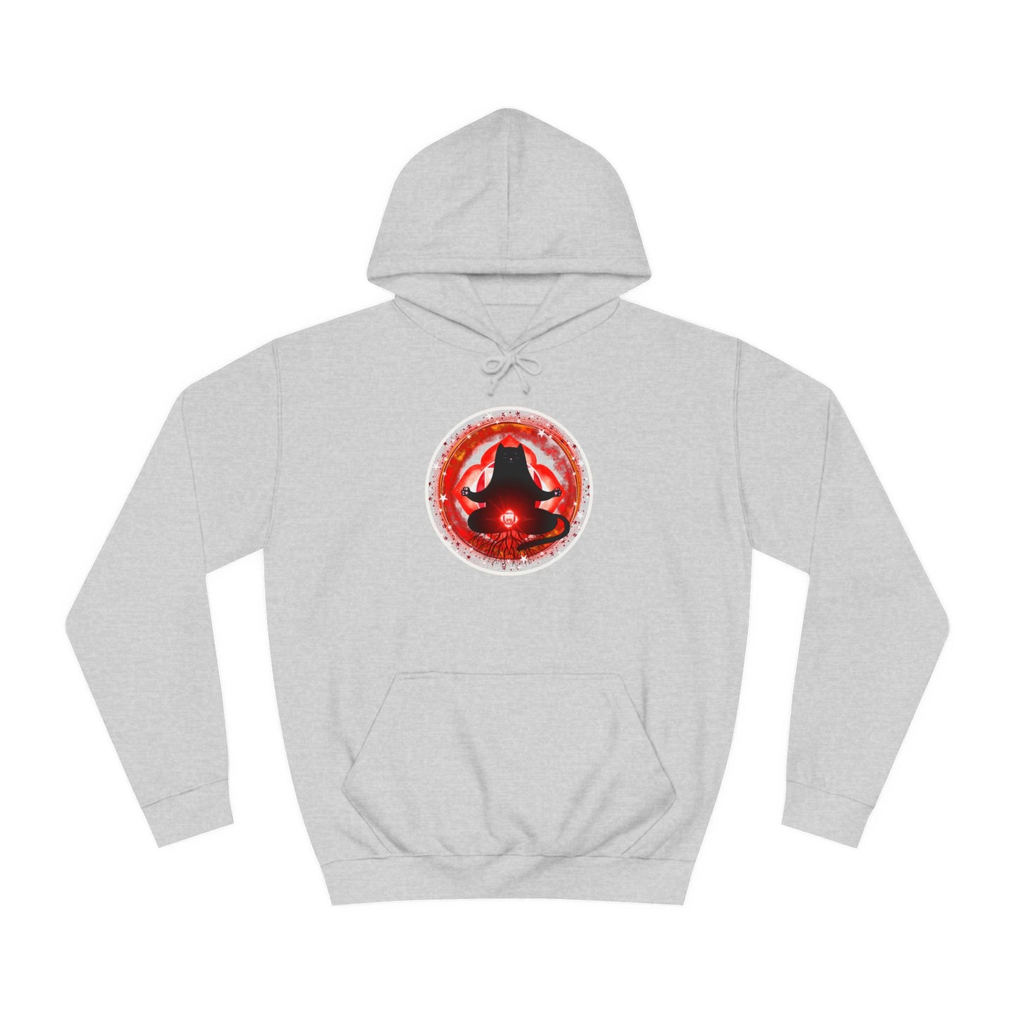 Cat Chakra Series - ROOT CHAKRA - Unisex College Hoodie