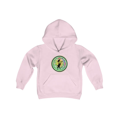 Dog Chakra Series - HEART CHAKRA - Youth Heavy Blend Hooded Sweatshirt