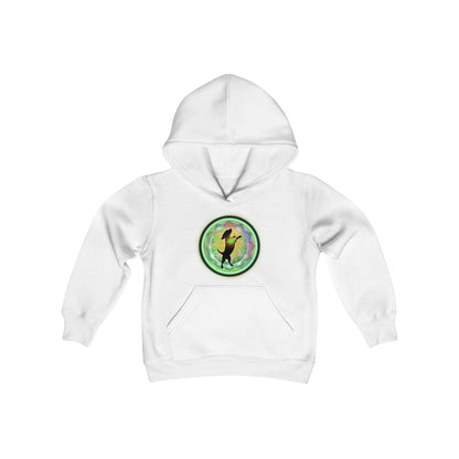 Dog Chakra Series - HEART CHAKRA - Youth Heavy Blend Hooded Sweatshirt