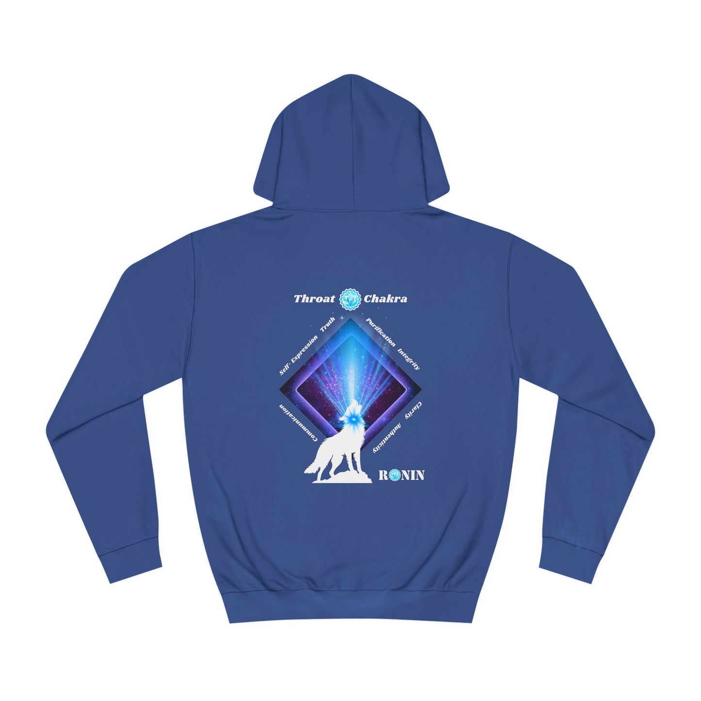 Dog Chakra Series - THROAT CHAKRA - Unisex College Hoodie