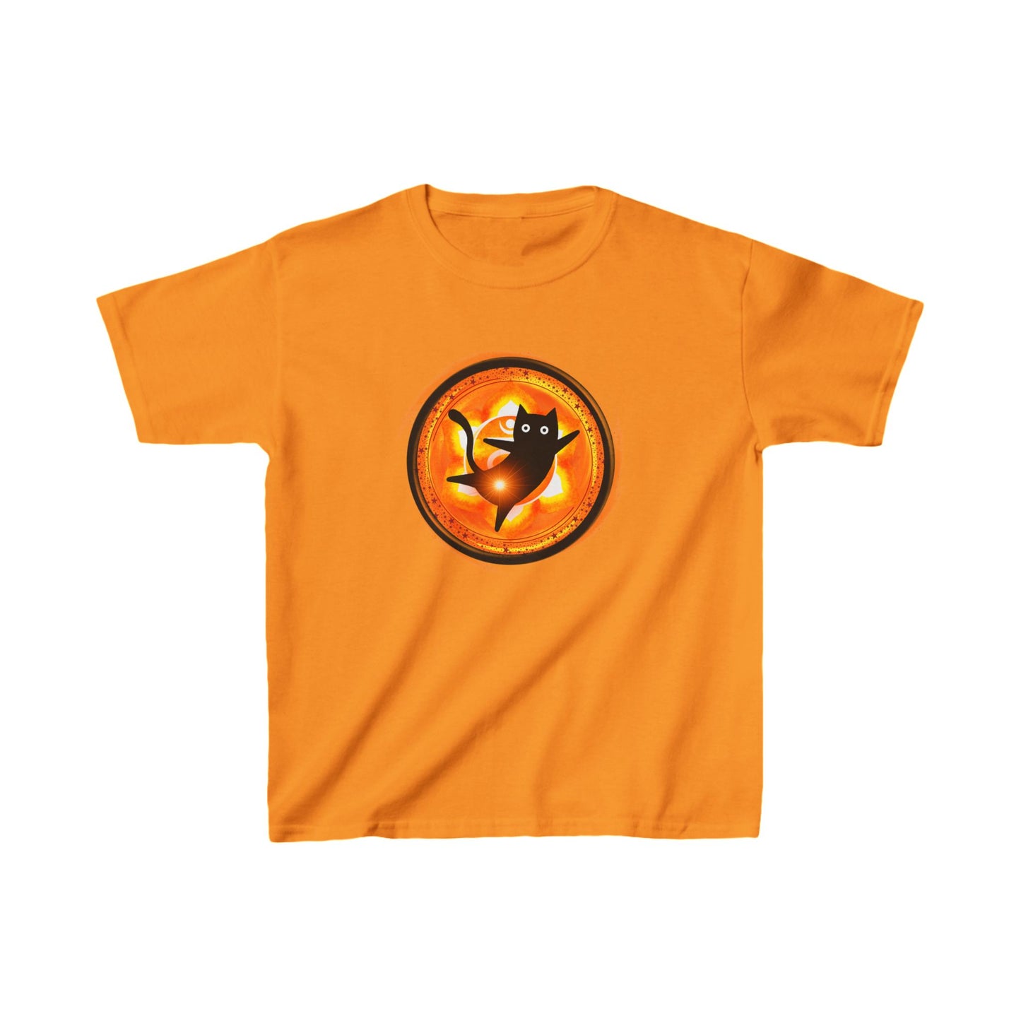 Cat Chakra Series - SACRAL CHAKRA - Kids Heavy Cotton™ Tee