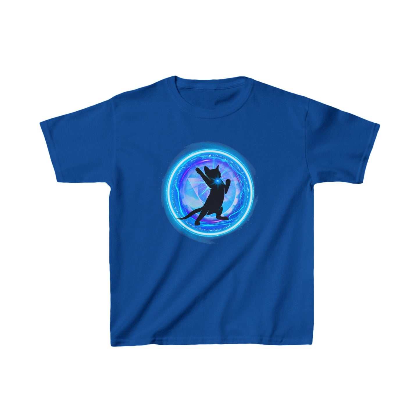 Cat Chakra Series - THROAT CHAKRA - Kids Heavy Cotton™ Tee