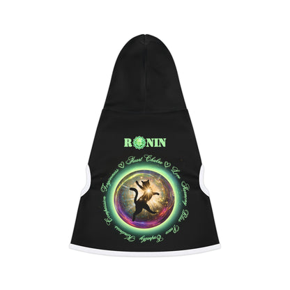 Cat Chakra Series- HEART CHAKRA - Black - Animal Hoodie