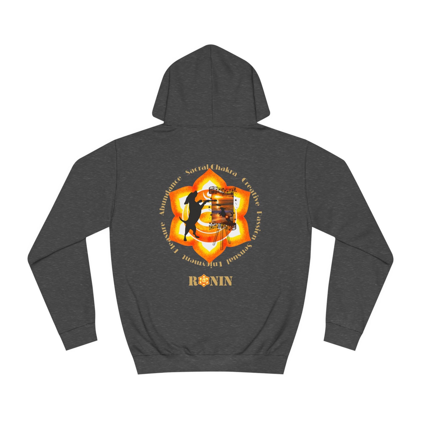 Dog Chakra Series - SACRAL CHAKRA - Unisex College Hoodie