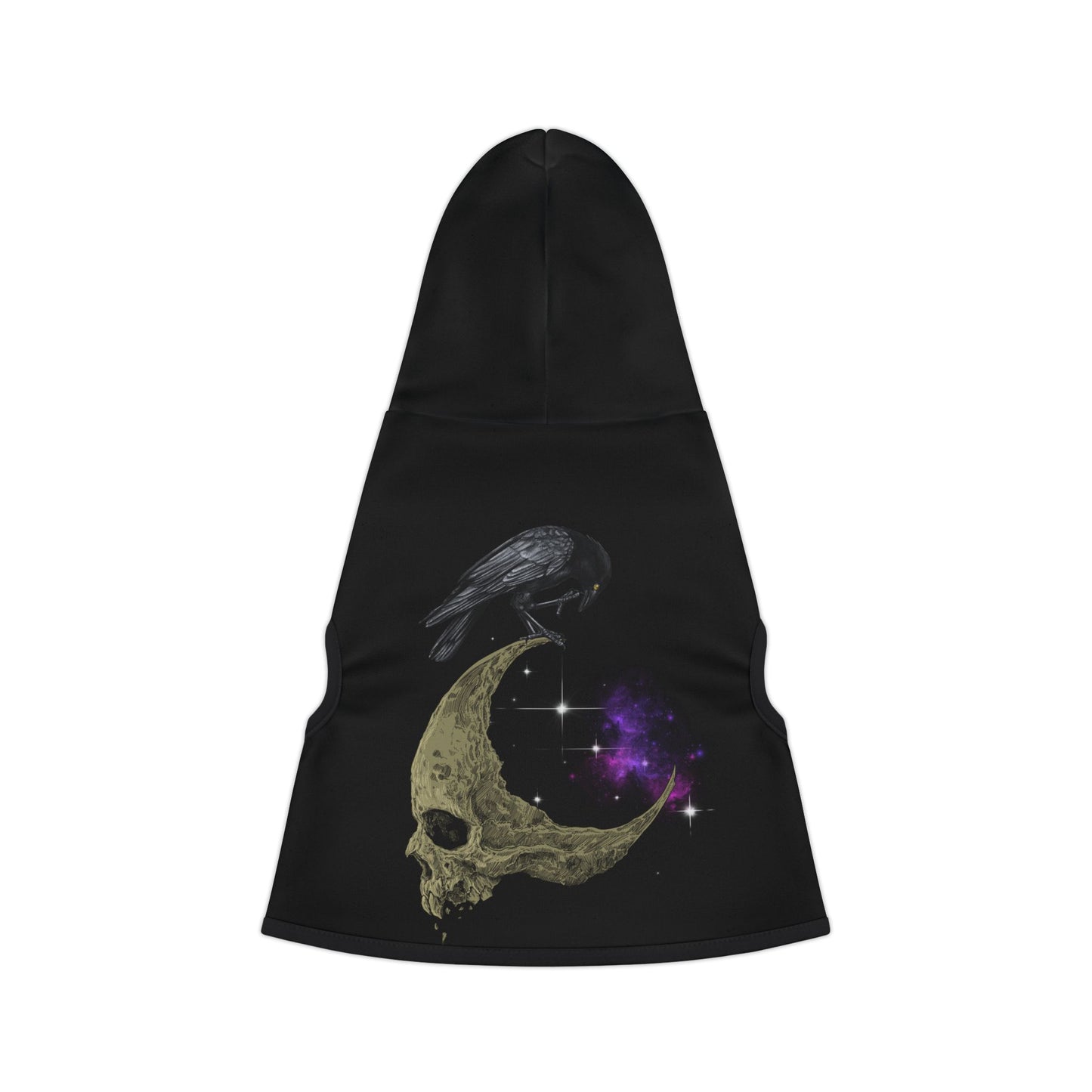 Crow on Skull Moon - RONIN - Dog Hoodie (INFINITY MOON)