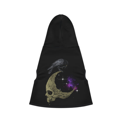 Crow on Skull Moon - RONIN - Dog Hoodie (INFINITY MOON)