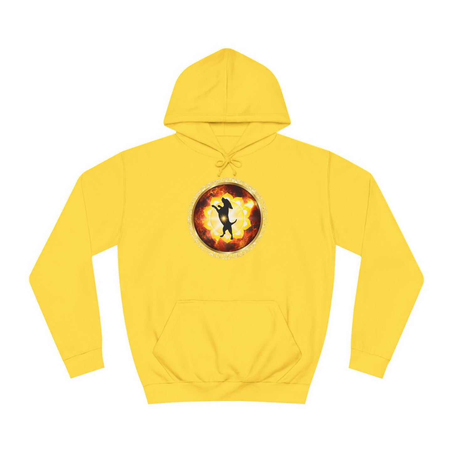 Dog Chakra Series - SOLAR PLEXUS CHAKRA - Unisex College Hoodie