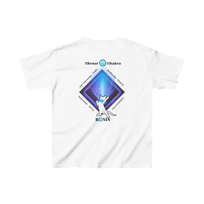 Cat Chakra Series - THROAT CHAKRA - Kids Heavy Cotton™ Tee