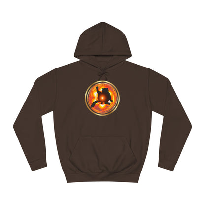 Cat Chakra Series - SACRAL CHAKRA - Unisex College Hoodie