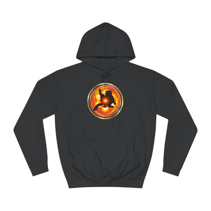 Cat Chakra Series - SACRAL CHAKRA - Unisex College Hoodie