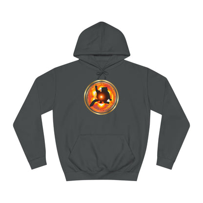 Cat Chakra Series - SACRAL CHAKRA - Unisex College Hoodie