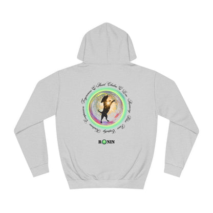 Dog Chakra Series - HEART CHAKRA - Unisex College Hoodie