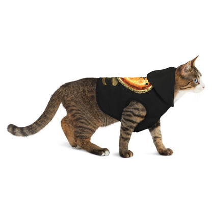 Cat Chakra Series- SOLAR PLEXUS CHAKRA - BACK- BLACK - Animal Hoodie